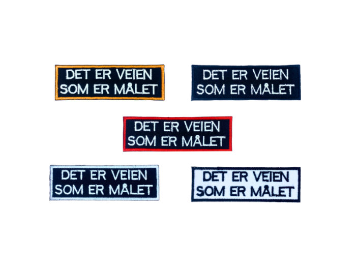 Det er veien som er målet - Patch  Mærke