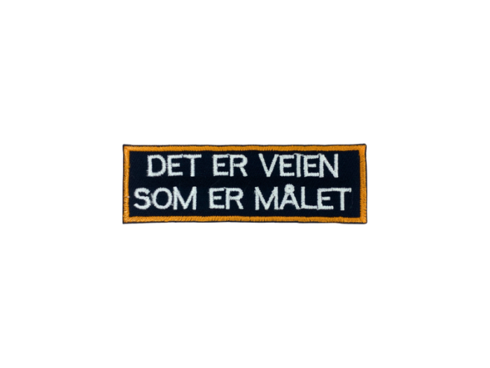 Det er veien som er målet - Patch  Mærke - Billede 2