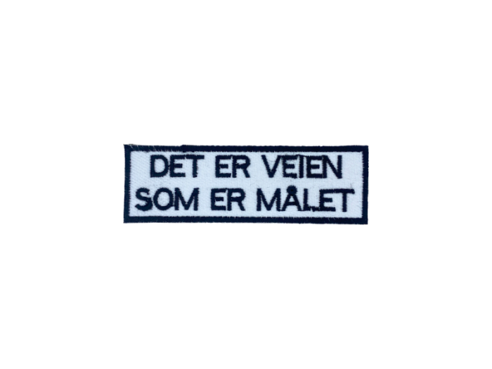 Det er veien som er målet - Patch  Mærke - Billede 4