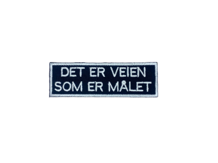 Det er veien som er målet - Patch  Mærke - Billede 5