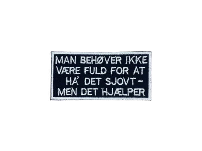 Man behøver ikke - Patch  Mærke