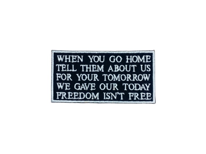 When you go home - Patch  Mærke