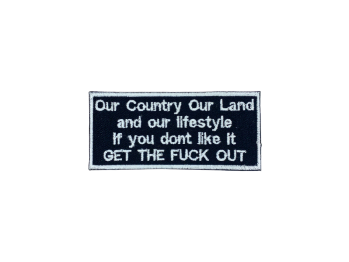 Our country our land and our lifestyle - Patch  Mærke