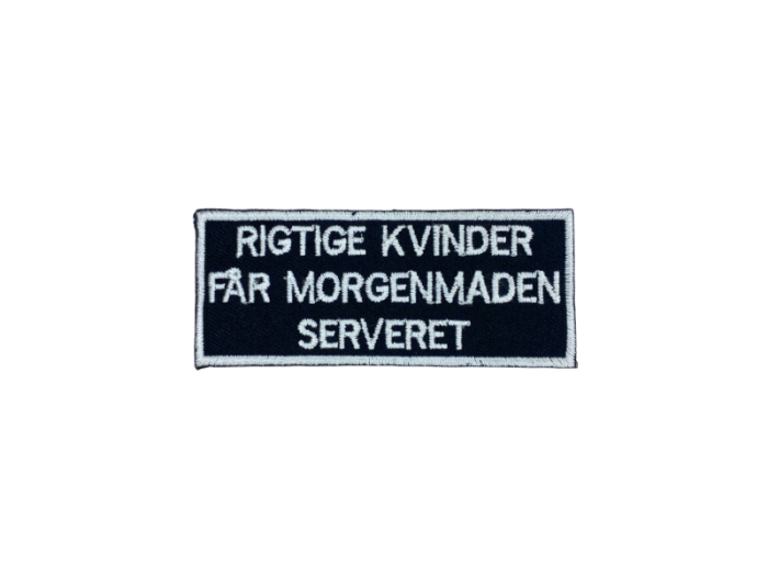 Rigtige kvinder får morgenmaden serveret - Patch  Mærke