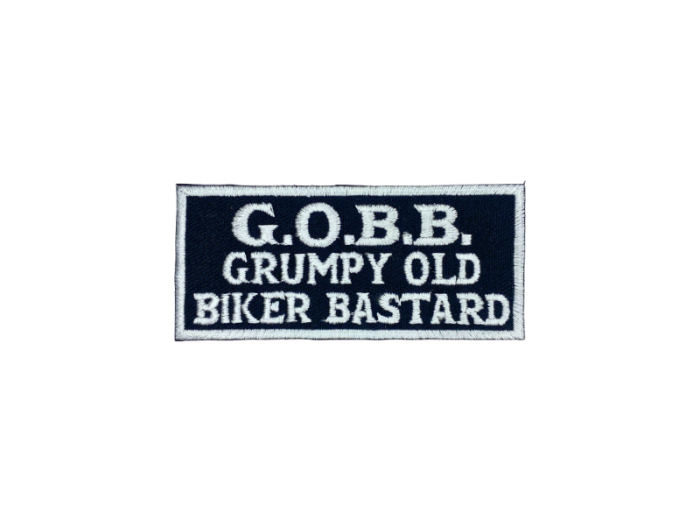 GOBB Grumpy old biker bastard- Patch  Mærke
