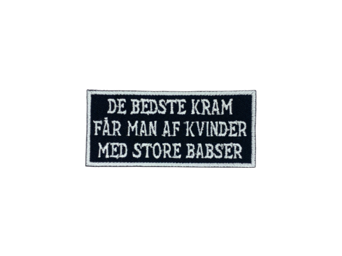 De bedste kram får man af kvinder med store babser - Patch  Mærke