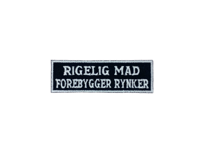 Rigelig mad forebygger rynker - Patch  Mærke