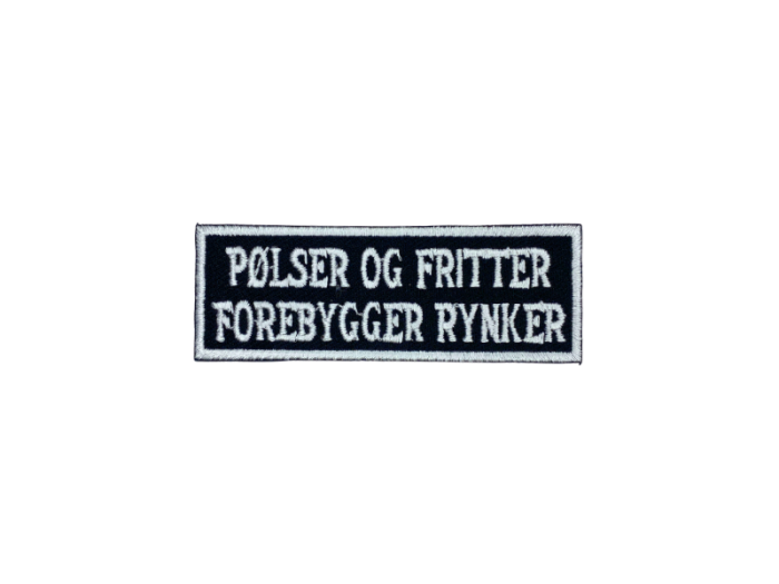 Pølser og fritter forebygger rynker - Patch  Mærke