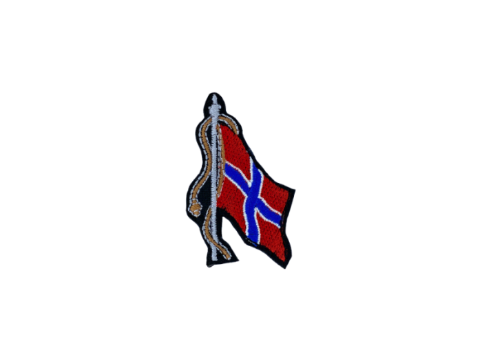Norge flag m reb - Patch Mærke