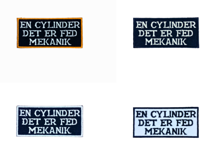 En cylender det er fed mekanik - Patch  Mærke