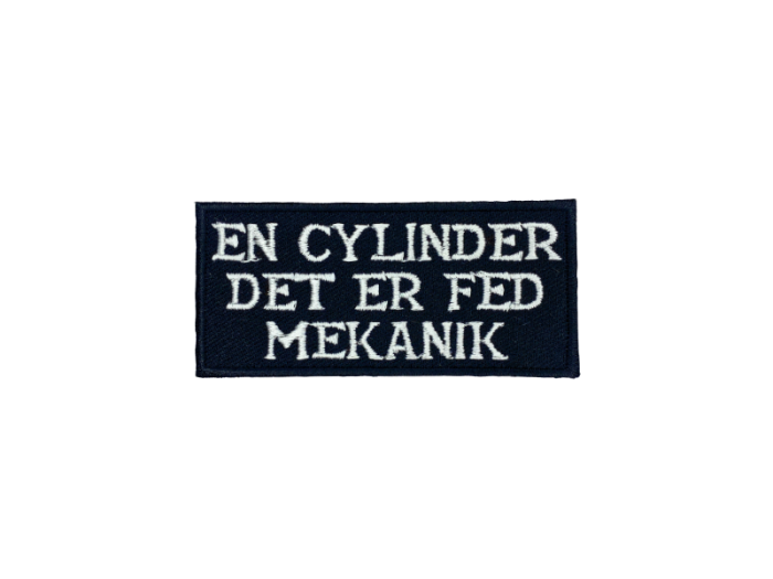 En cylender det er fed mekanik - Patch  Mærke - Billede 2