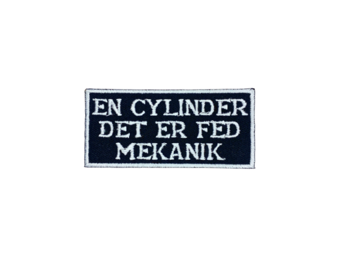 En cylender det er fed mekanik - Patch  Mærke