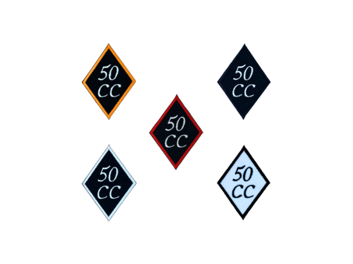 50 cc ruder- diamant - Patch  Mærke