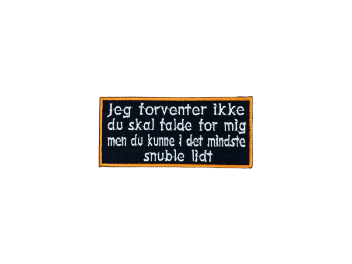 Jeg forventer ikke du skal falde for mig - Patch Mærke - Billede 4
