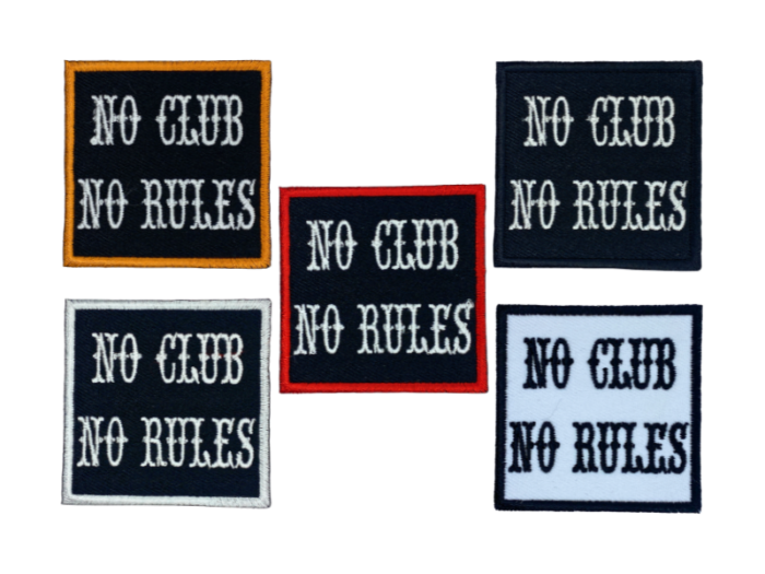 No Club No Rules - Patch Mærke
