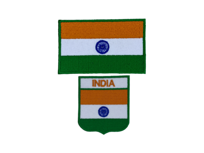 India Indisk flag 2 pak - Patch Mærke