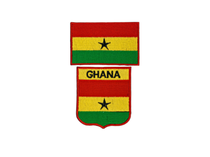 Ghana flag 2 pak - Patch Mærke