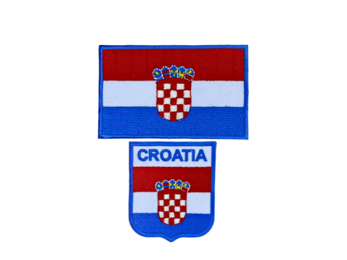 Croatia Croatisk flag 2 pak - Patch Mærke