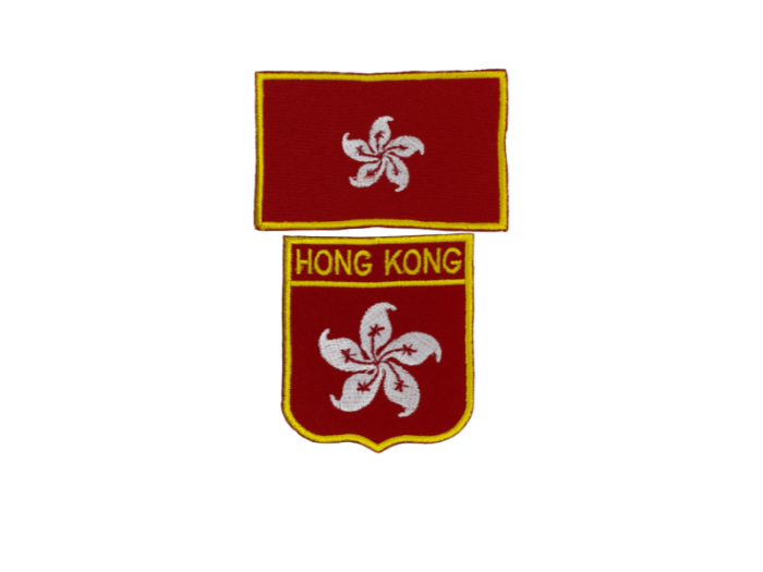 Hong Kong flag 2 pak - Patch Mærke