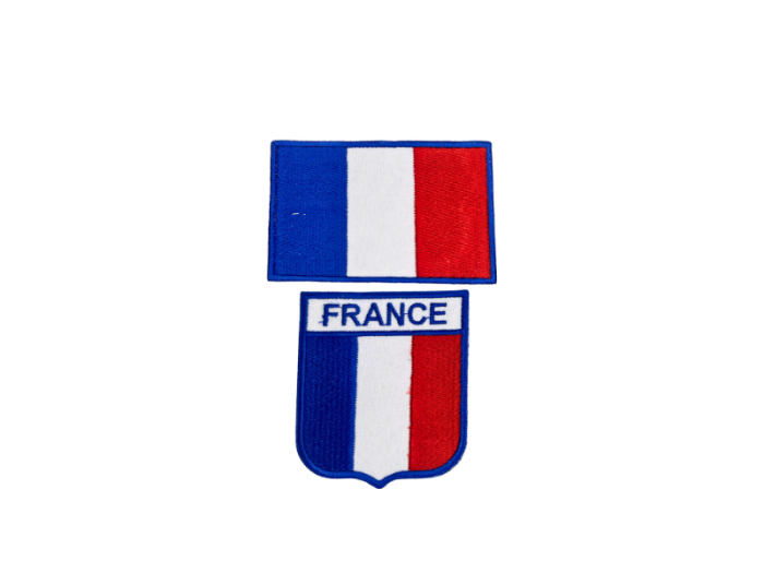 France Frankrig Fransk flag 2 pak - Patch Mærke