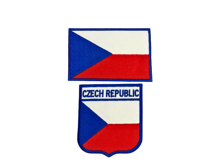 Czech Republik flag 2 pak - Patch Mærke