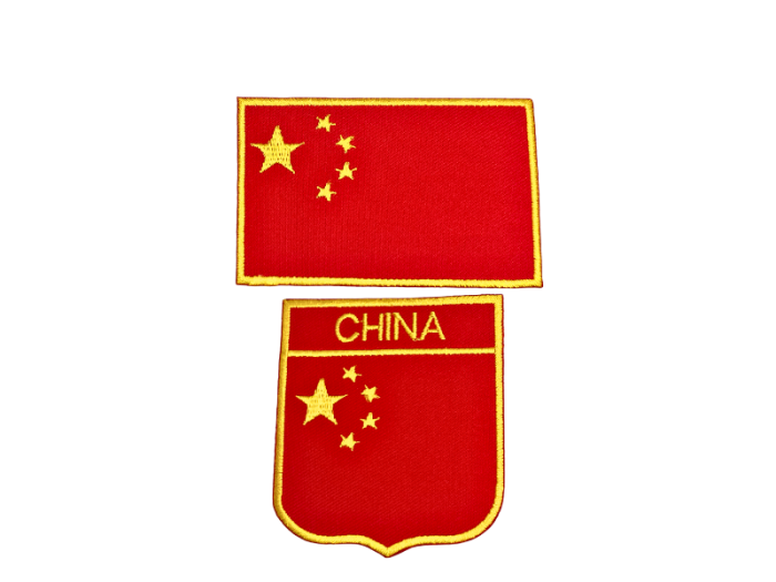China flag 2 pak - Patch Mærke
