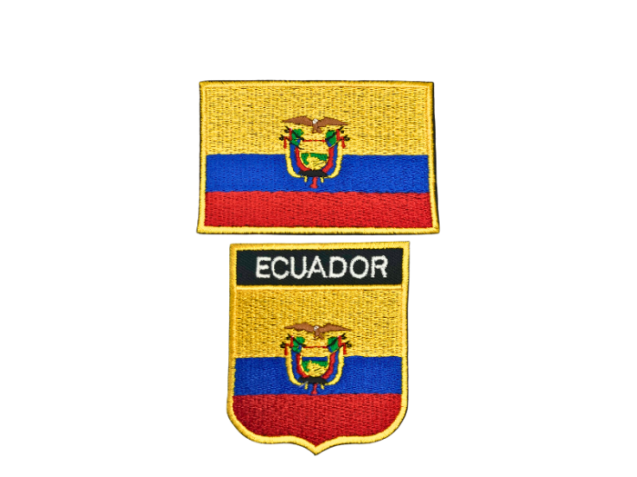 Ecuador flag 2 pak - Patch Mærke