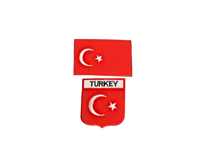 Turkey flag 2 pak - Patch Mærke