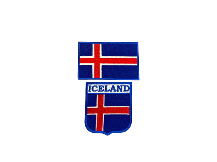 Iceland flag 2 pak - Patch Mærke