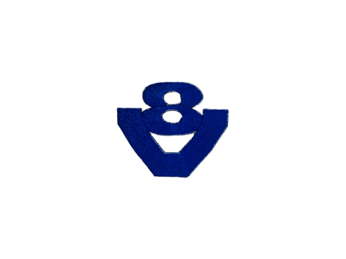 V 8 - Patch Mærke