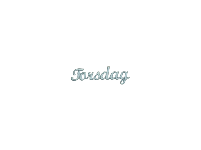 Torsdag ( Tekst ) - Patch Mærke