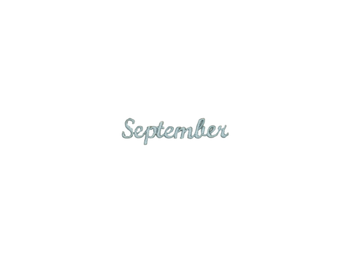 September ( Tekst ) - Patch Mærke