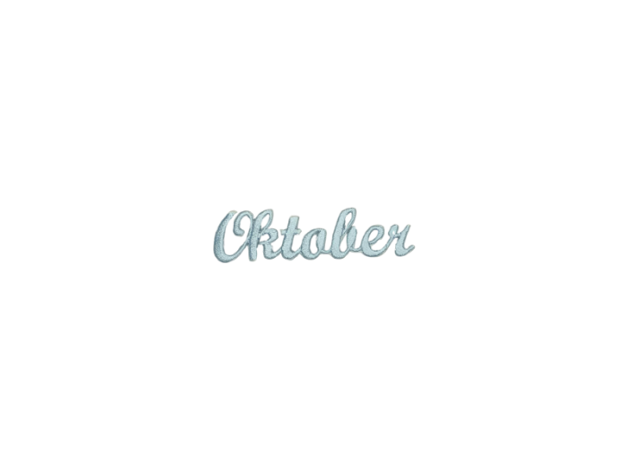 Oktober ( Tekst ) - Patch Mærke