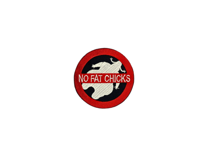 Not Fat Chicks 7 cm- Patch Mærke