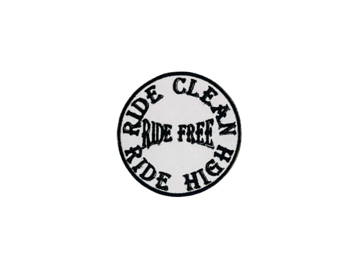 Ride Clean- Ride Free- Ride High - Patch Mærke