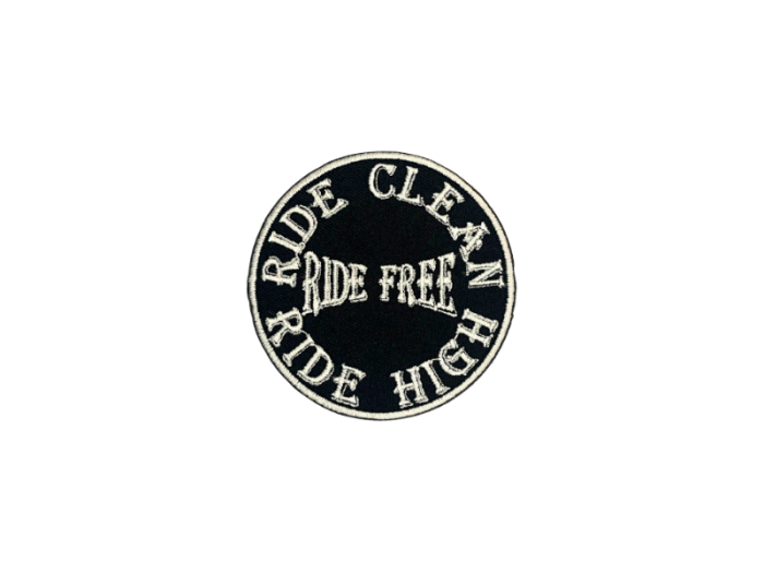 Ride Clean- Ride Free- Ride High - Patch Mærke