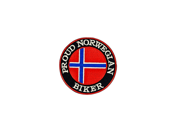 Proud Norwegian Biker 7cm - Patch Mærke