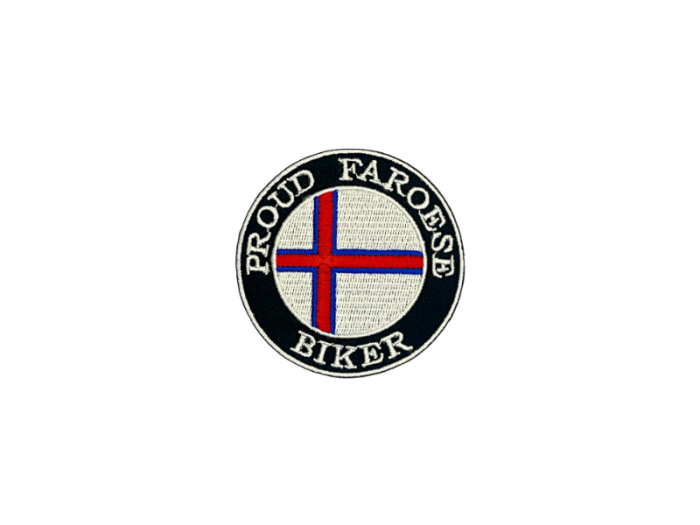 Proud Faroese Biker 7cm - Patch Mærke