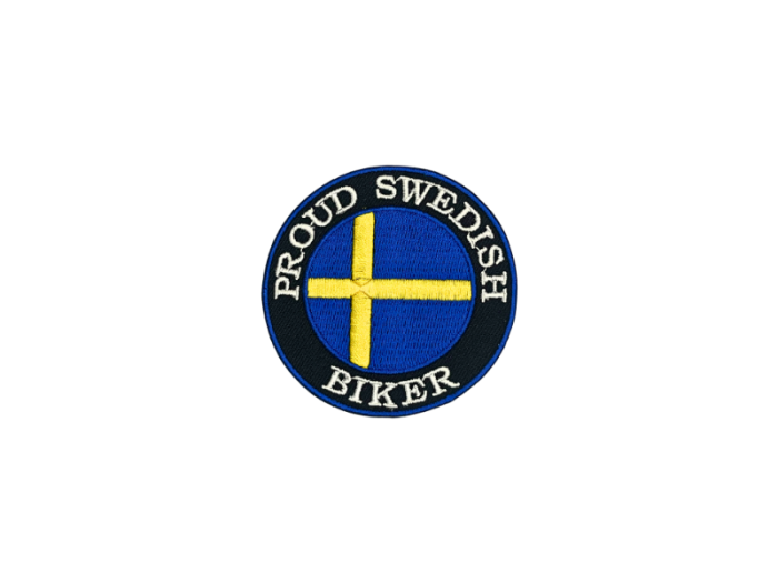 Proud Swedish Biker 7cm - Patch Mærke