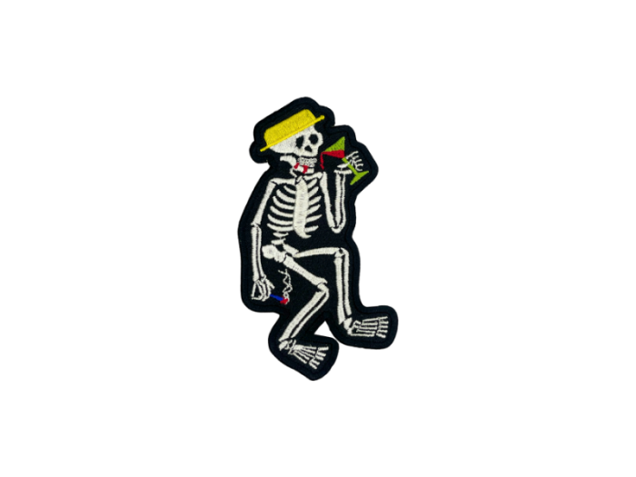 Skelet der drikker - Patch Mærke