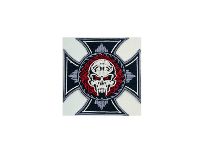 Iron Cross Jernkors Skull - Patch Mærke