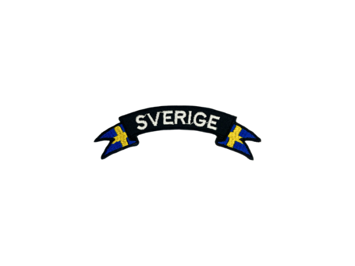 Sverig lille bue Flag  - Patch Mærke