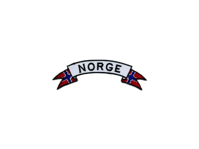 Norge lille bue Flag - Patch Mærke