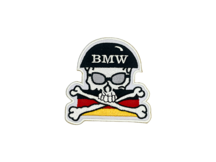 BMW Skull Med Tysk Flag - Patch Mærke