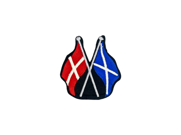 Dansk-Skotsk venskabsflag på kryds - Patch Mærke
