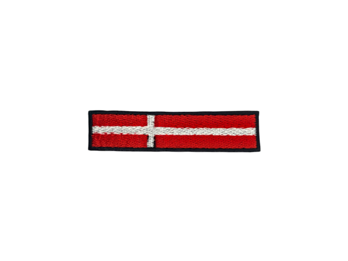 Danmark Flag aflang 8,5cm - Patch Mærke