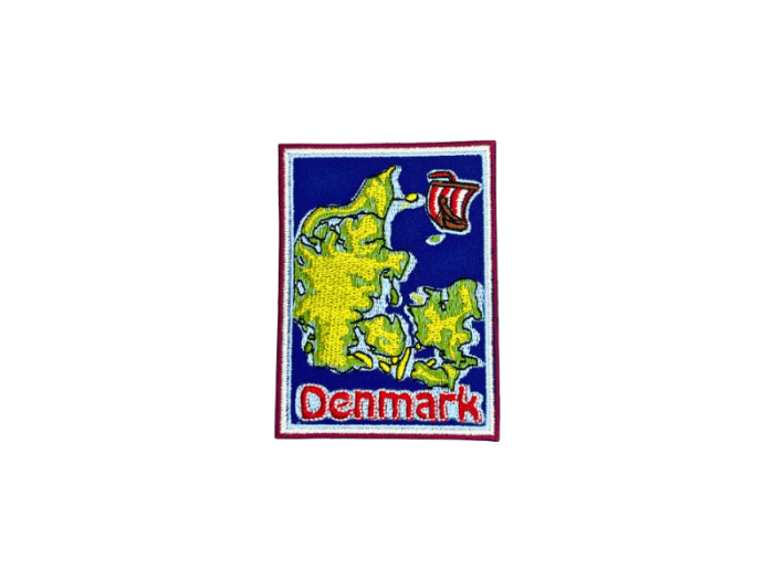Danmark Landkort emblem - Patch Mærke