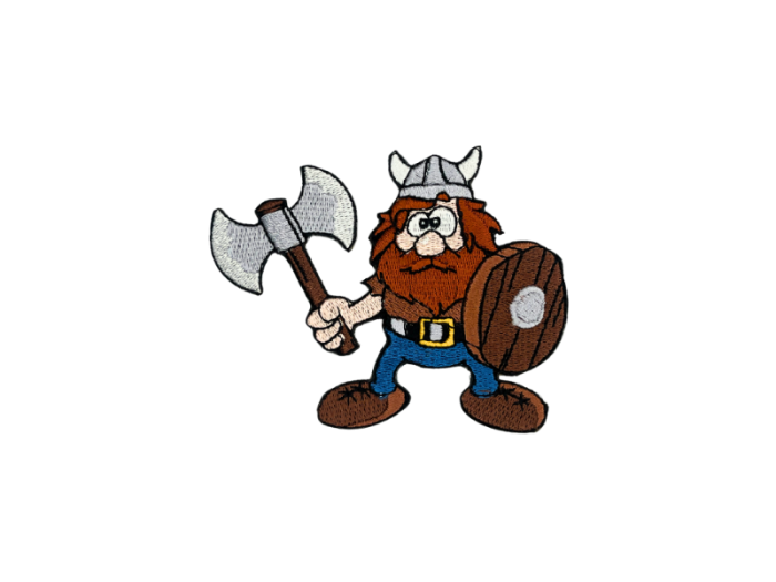 Viking med Økse- Patch Mærke