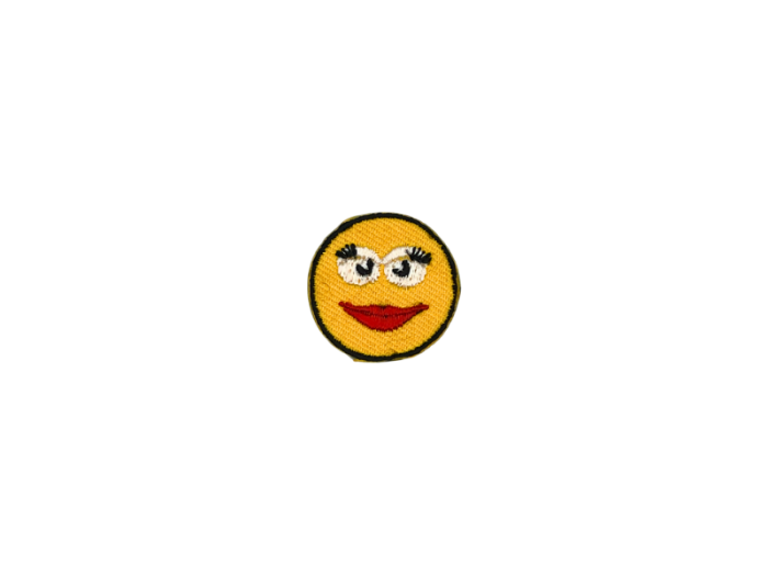 Smiley Kysmund - Patch Mærke