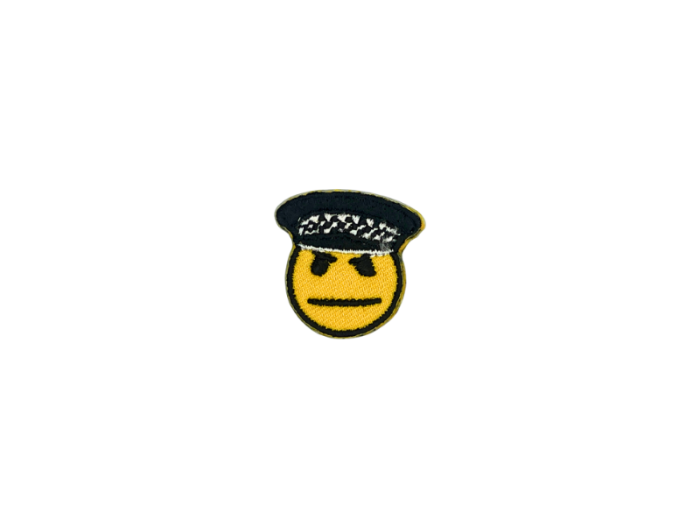 Smiley Politi - Patch Mærke
